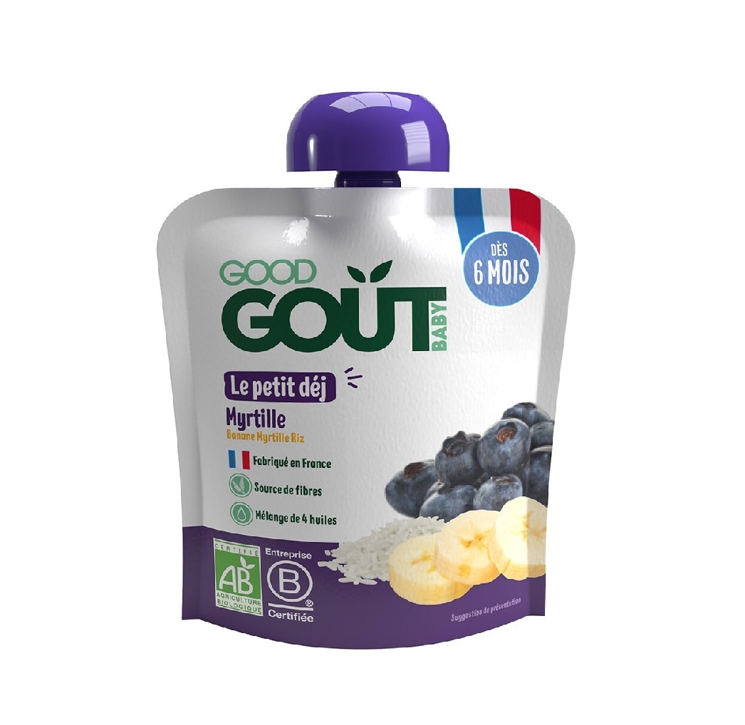 Good Gout BIO Borůvková snídaně 6m+ kapsička 70 g Good Gout