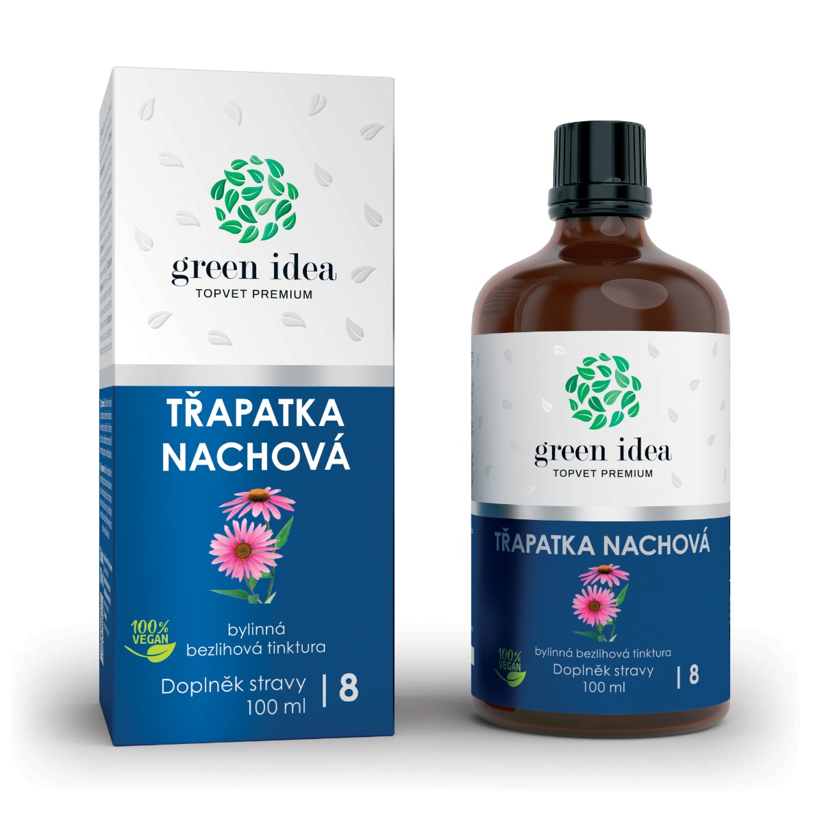 Green idea Třapatka bylinná bezlihová tinktura 100 ml Green idea
