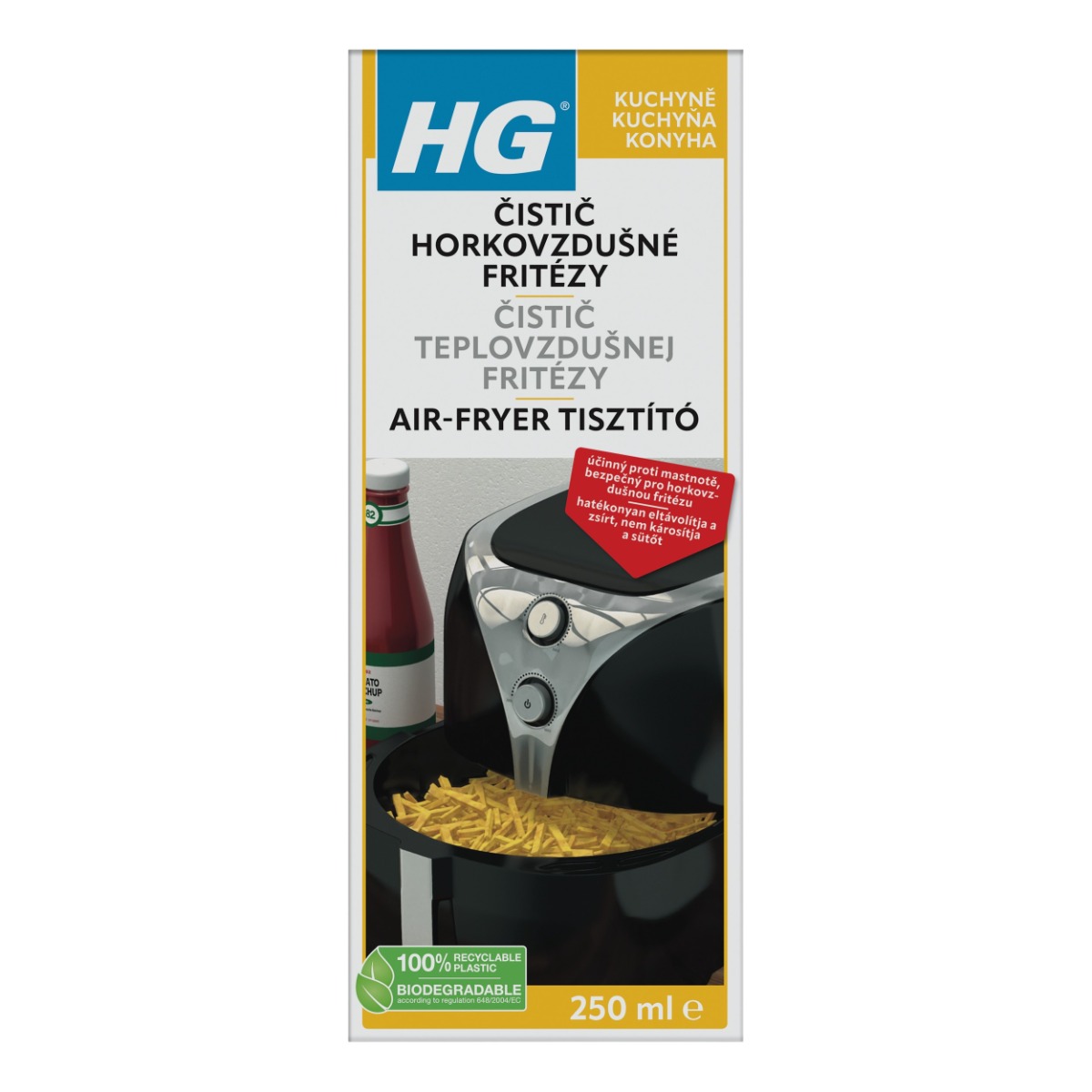 HG Čistič horkovzdušné fritézy 250 ml HG