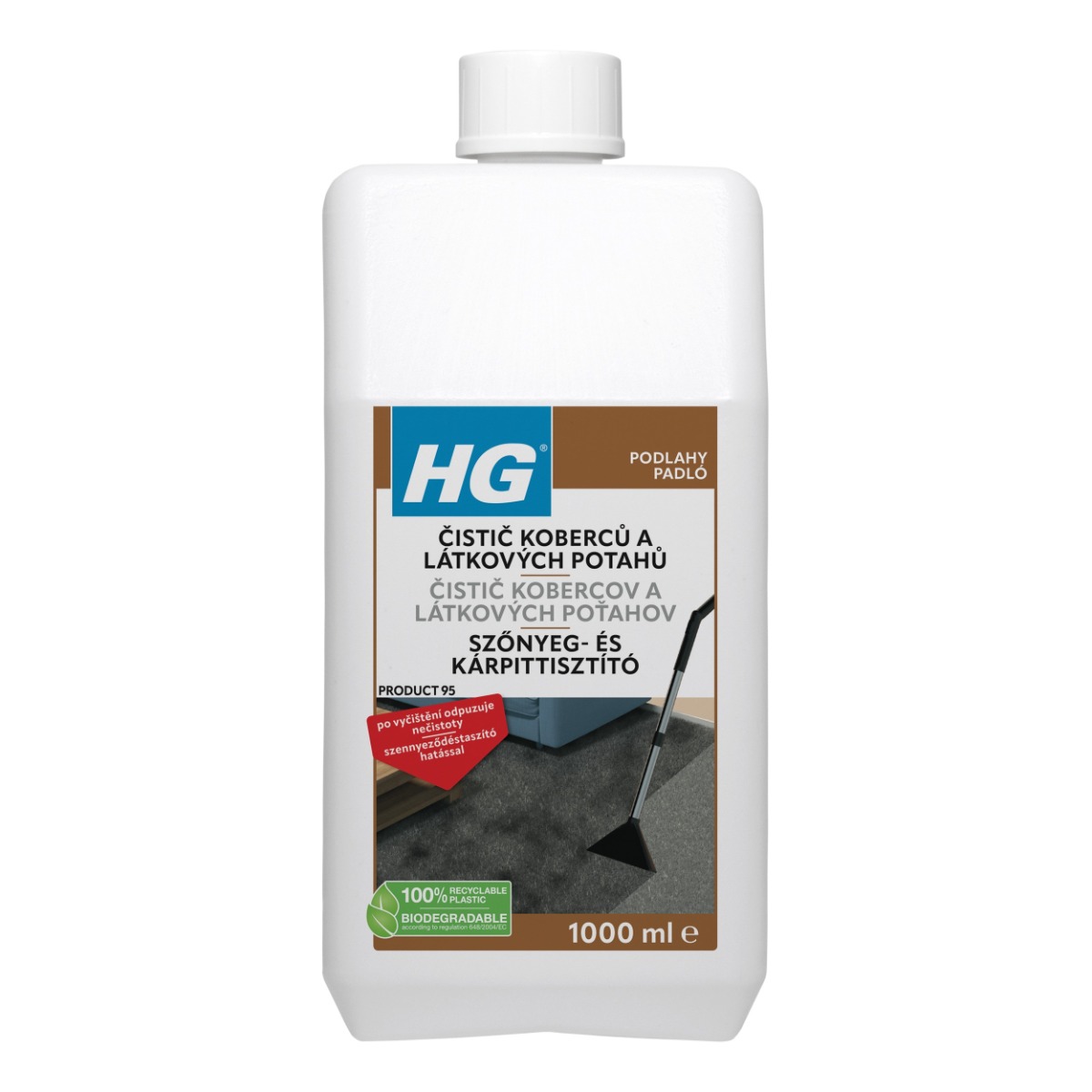 HG Čistič koberců a látkových potahů 1000 ml HG