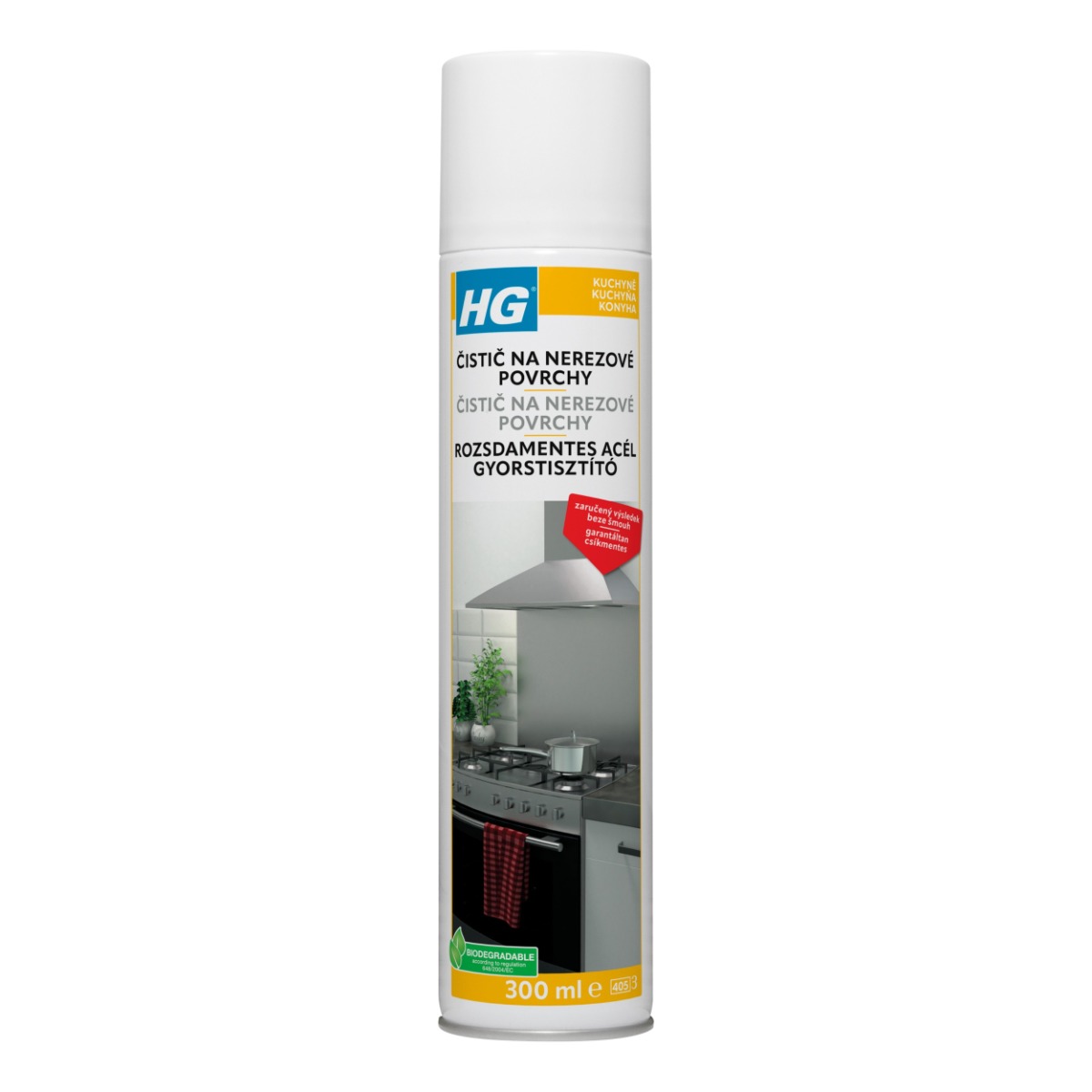 HG Čistič na nerezové povrchy 300 ml HG