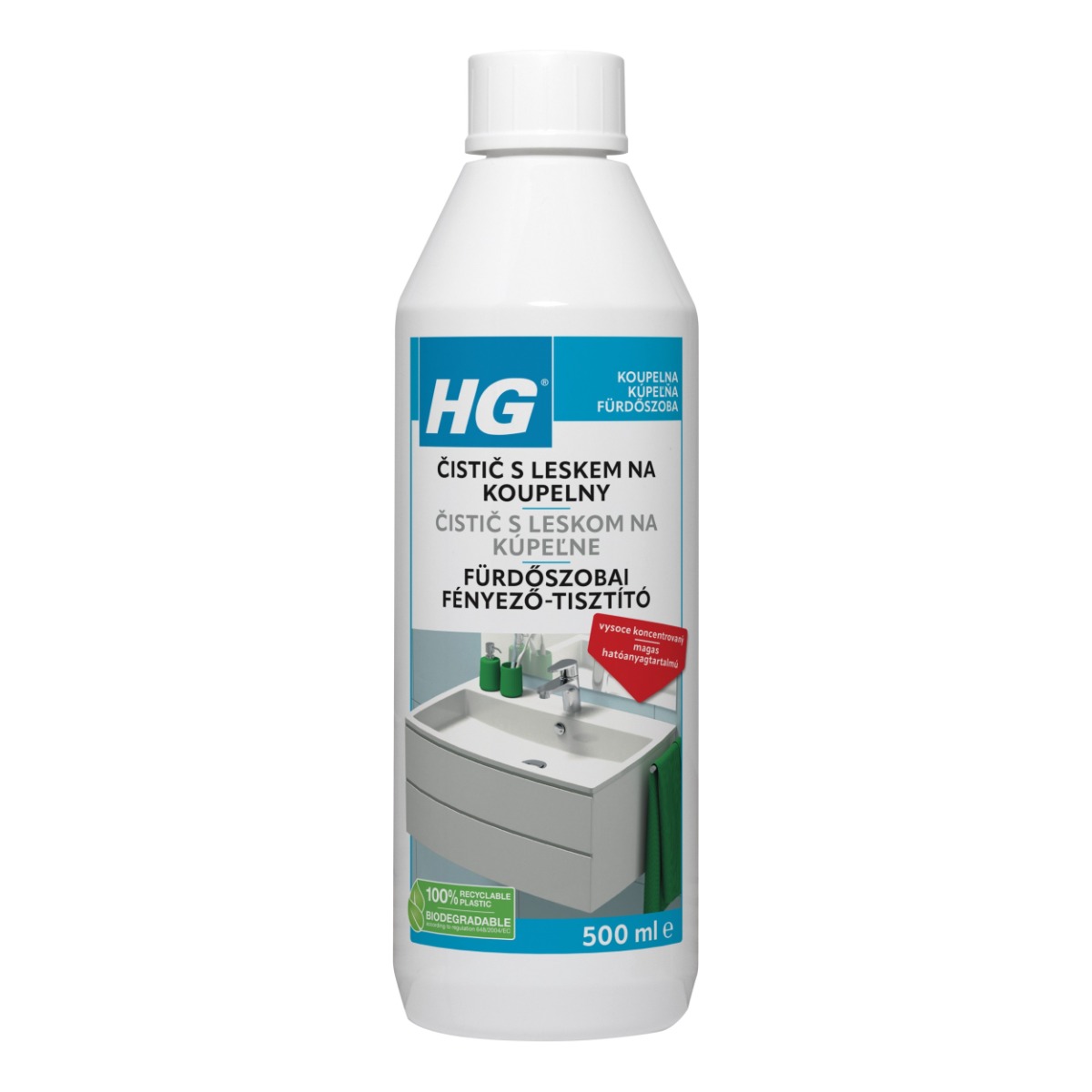 HG Čistič s leskem na koupelny 500 ml HG