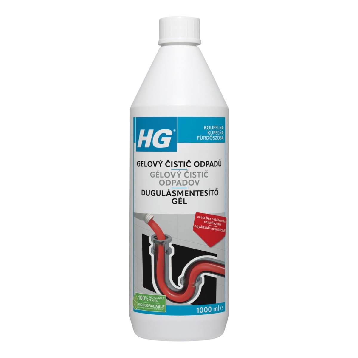 HG Gelový čistič odpadů 1000 ml HG