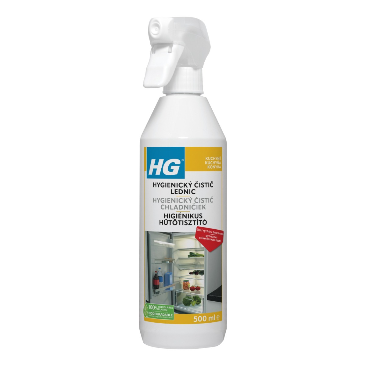 HG Hygienický čistič lednic 500 ml HG