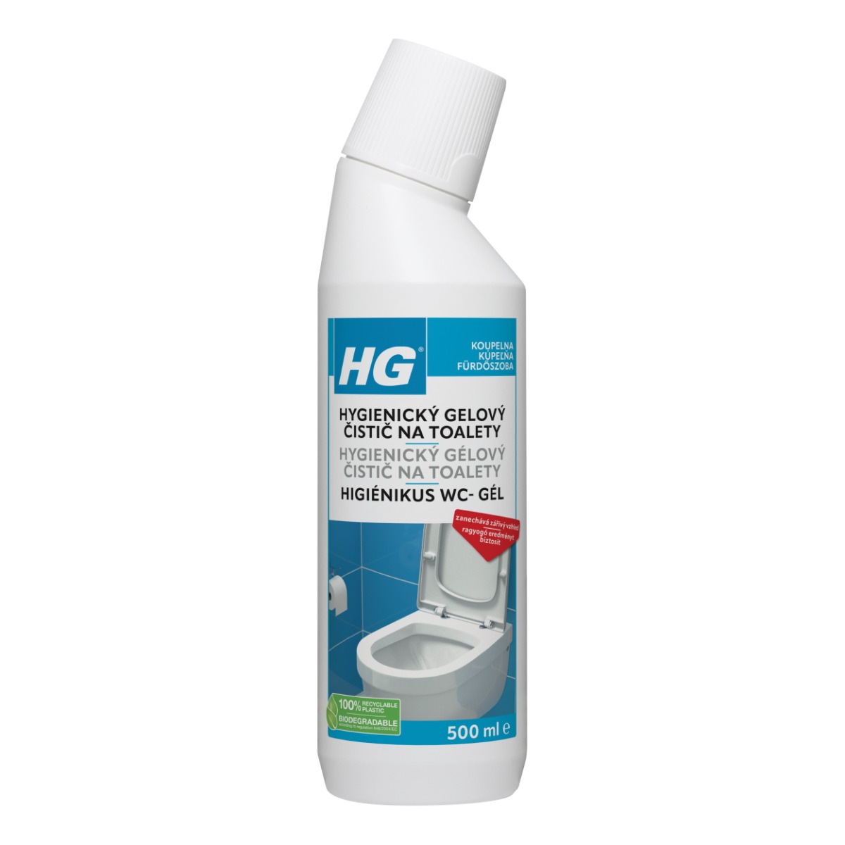 HG Hygienický gelový čistič na toalety 500 ml HG