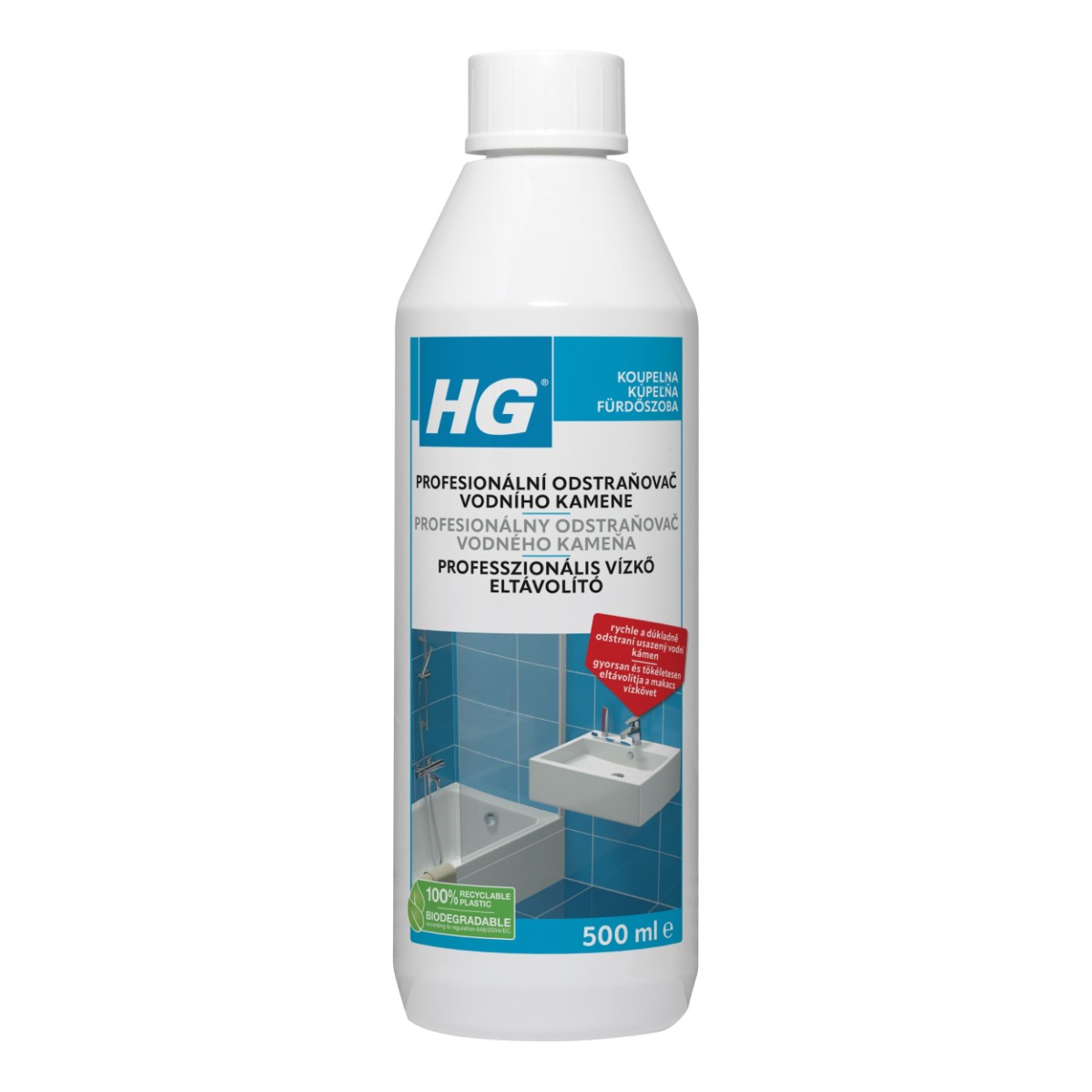 HG Profesionální odstraňovač vodního kamene 500 ml HG