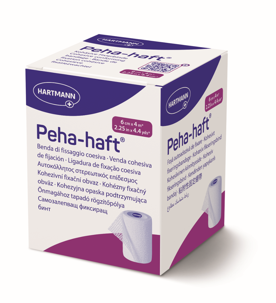 Hartmann PEHA-HAFT Obinadlo fixační kohesivní 6 cm x 4 m bílé Hartmann