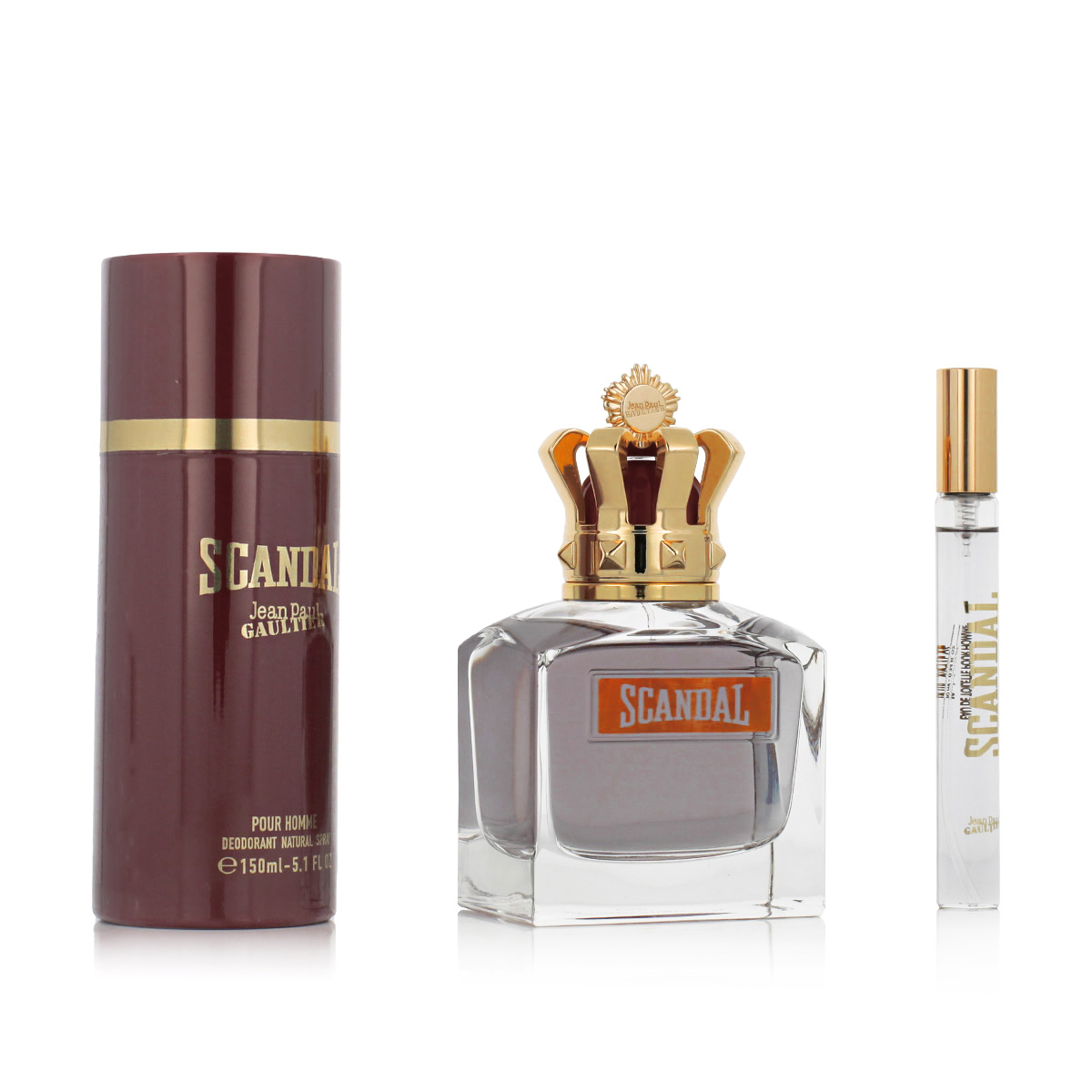 Jean Paul Gaultier Scandal Pour Homme EDT 100 ml + EDT MINI 10 ml + DEO ve spreji 150 ml M 150 ml M Jean Paul Gaultier