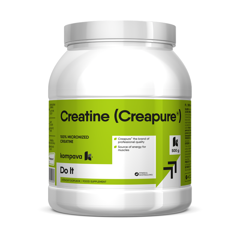 KOMPAVA Kreatin prášek Creatine Creapure 500g bez příchuti KOMPAVA