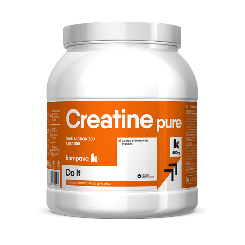 KOMPAVA Kreatin prášek bez příchuti CREATINE PURE 500 g / 100 porcí KOMPAVA