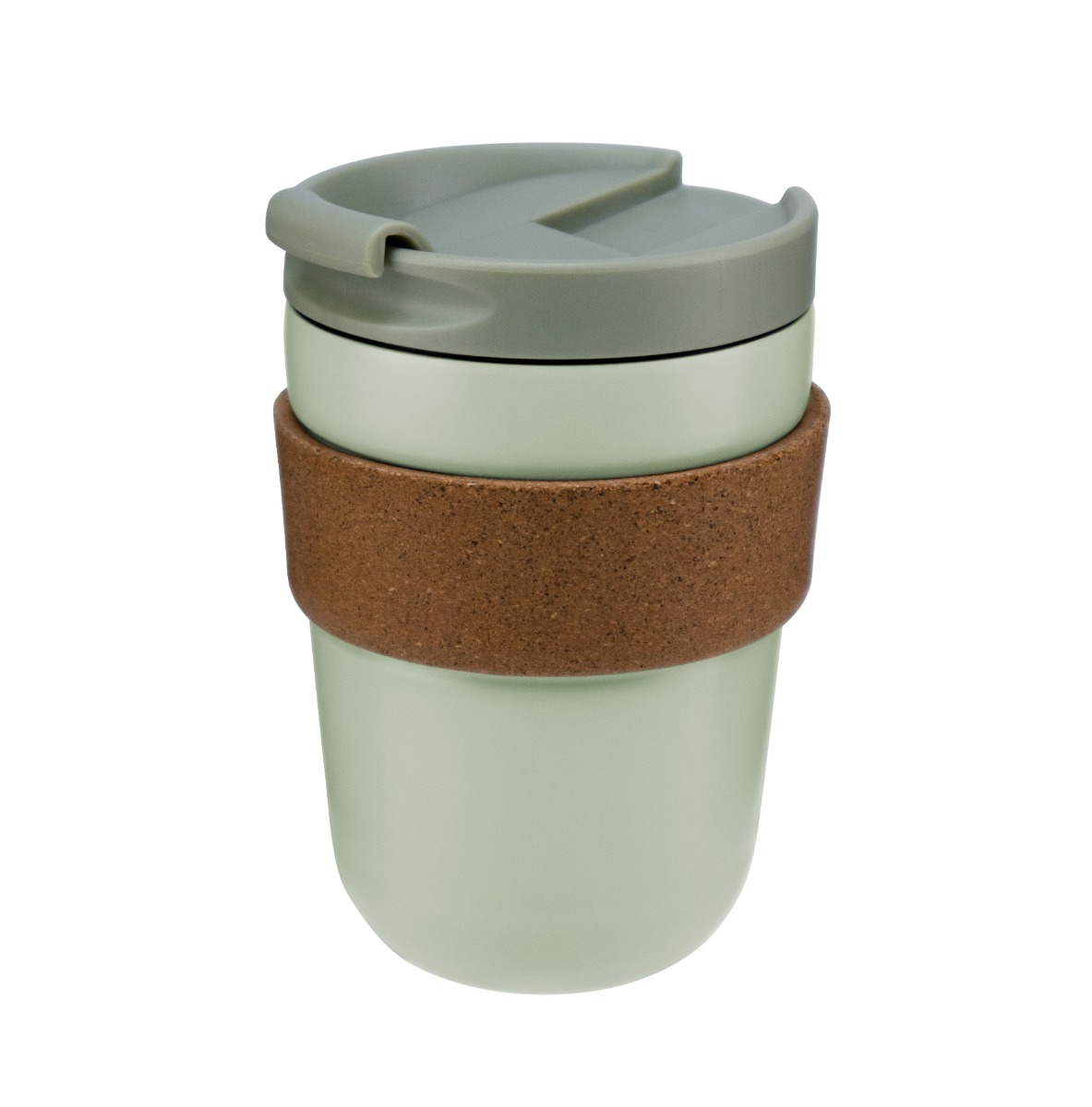 Kitchisimo Termohrnek 250 ml 1 ks zelený s korkem Kitchisimo