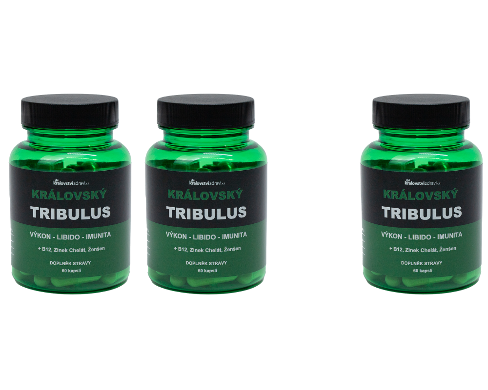 Království zdraví 2+1 ZDARMA Královský Tribulus 90% Kotvičník 500 mg 4v1 Království zdraví