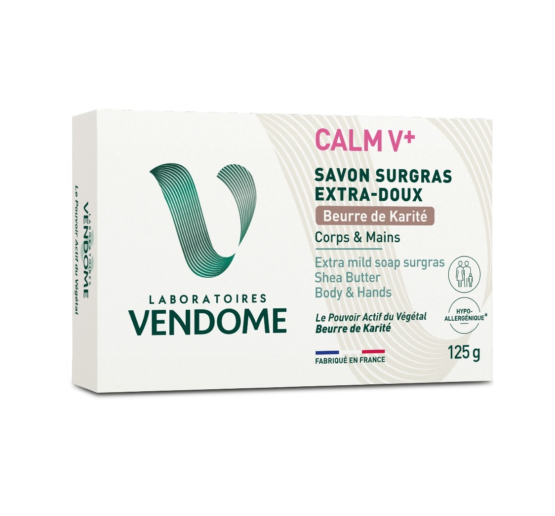 Laboratoires Vendome Calm Extra jemné tuhé mýdlo s bambuckým máslem 125 g Laboratoires Vendome