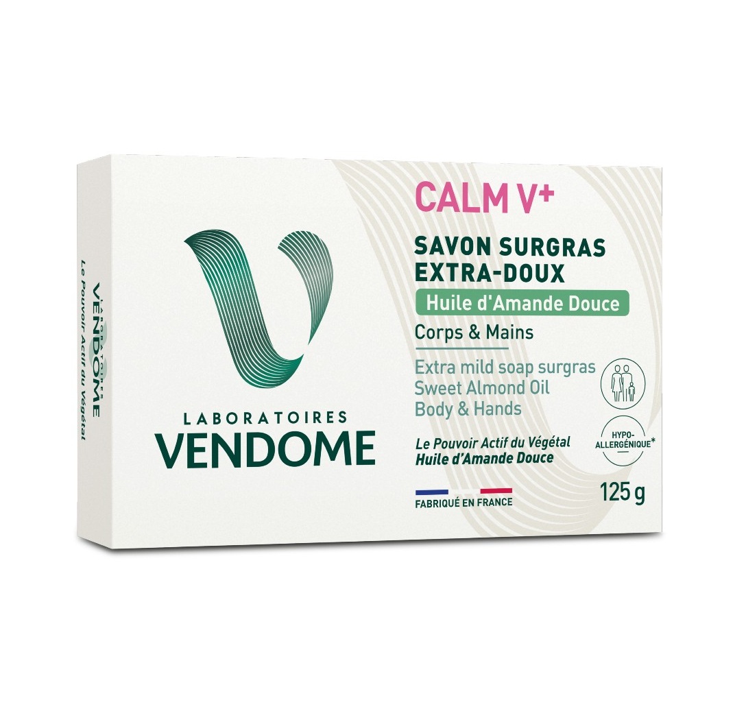 Laboratoires Vendome Calm Extra jemné tuhé mýdlo s mandlovým olejem 125 g Laboratoires Vendome