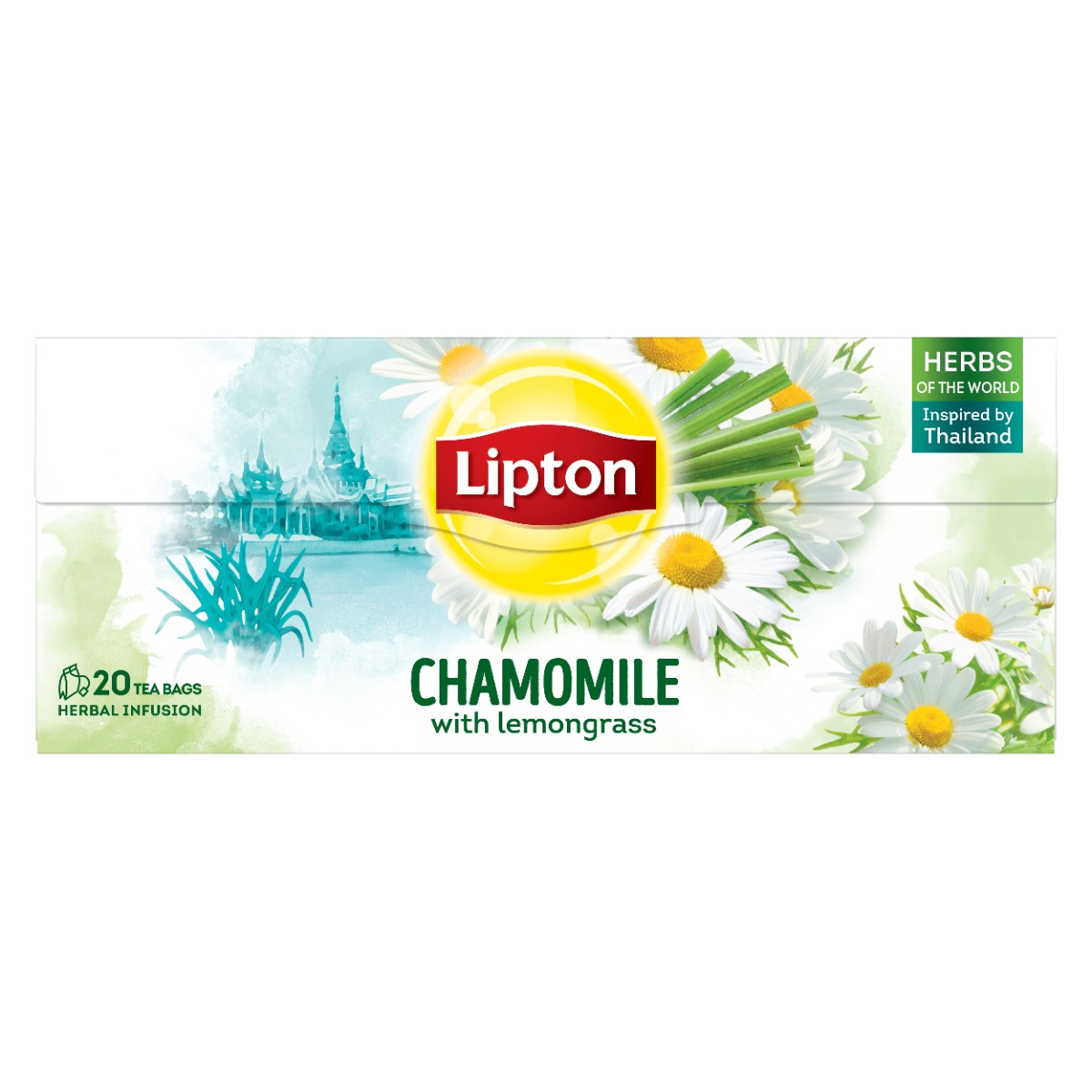 Lipton Camomile & Lemongrass porcovaný čaj 20x1