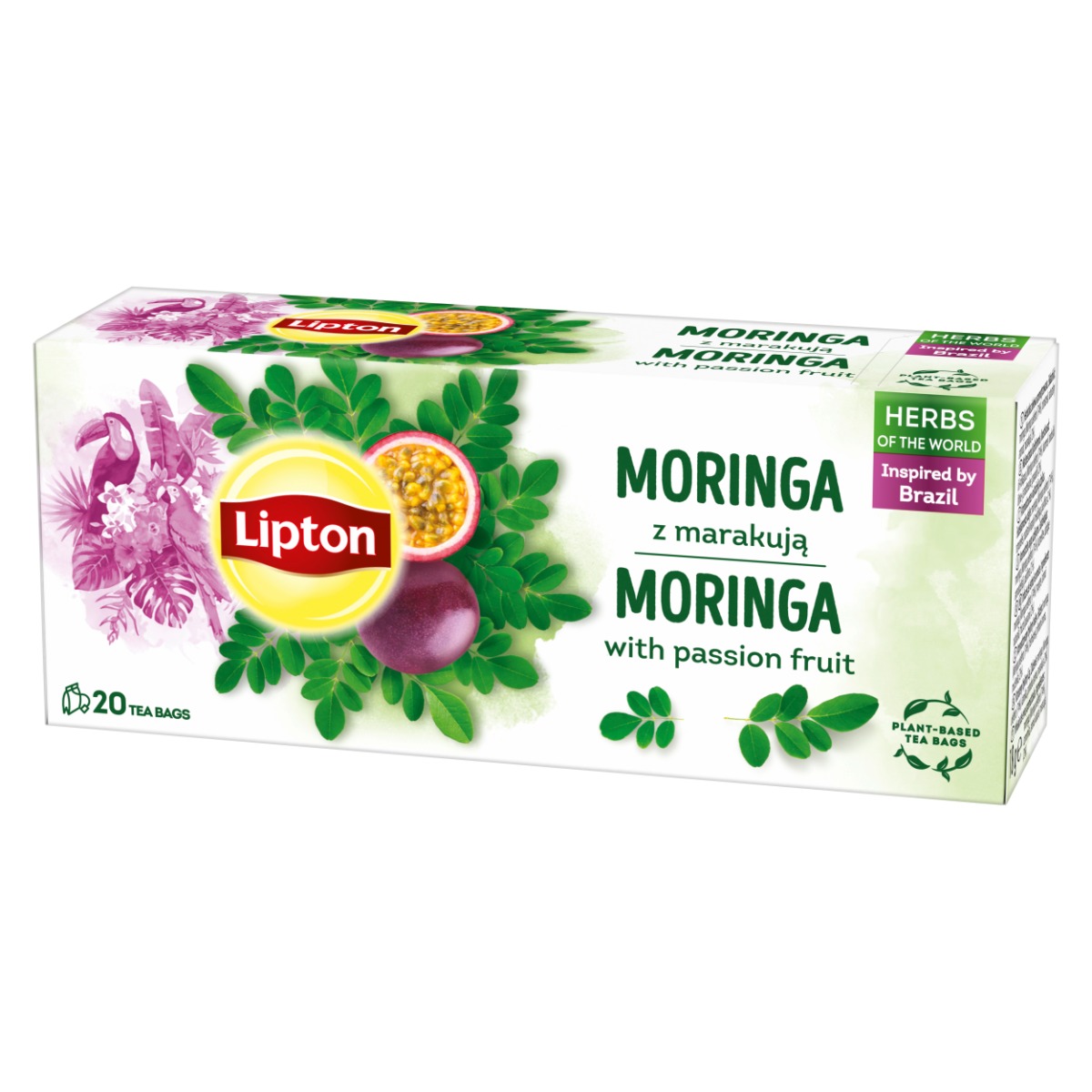 Lipton Moringa & Passion fruit porcovaný čaj 20x1