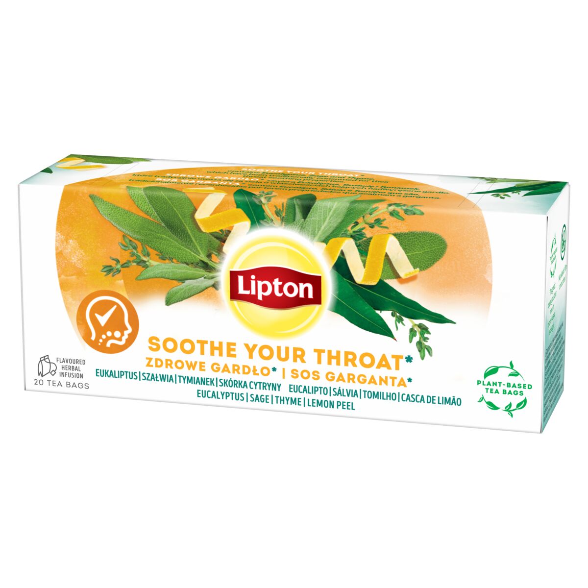 Lipton Úleva pro hrdlo porcovaný čaj 20x1