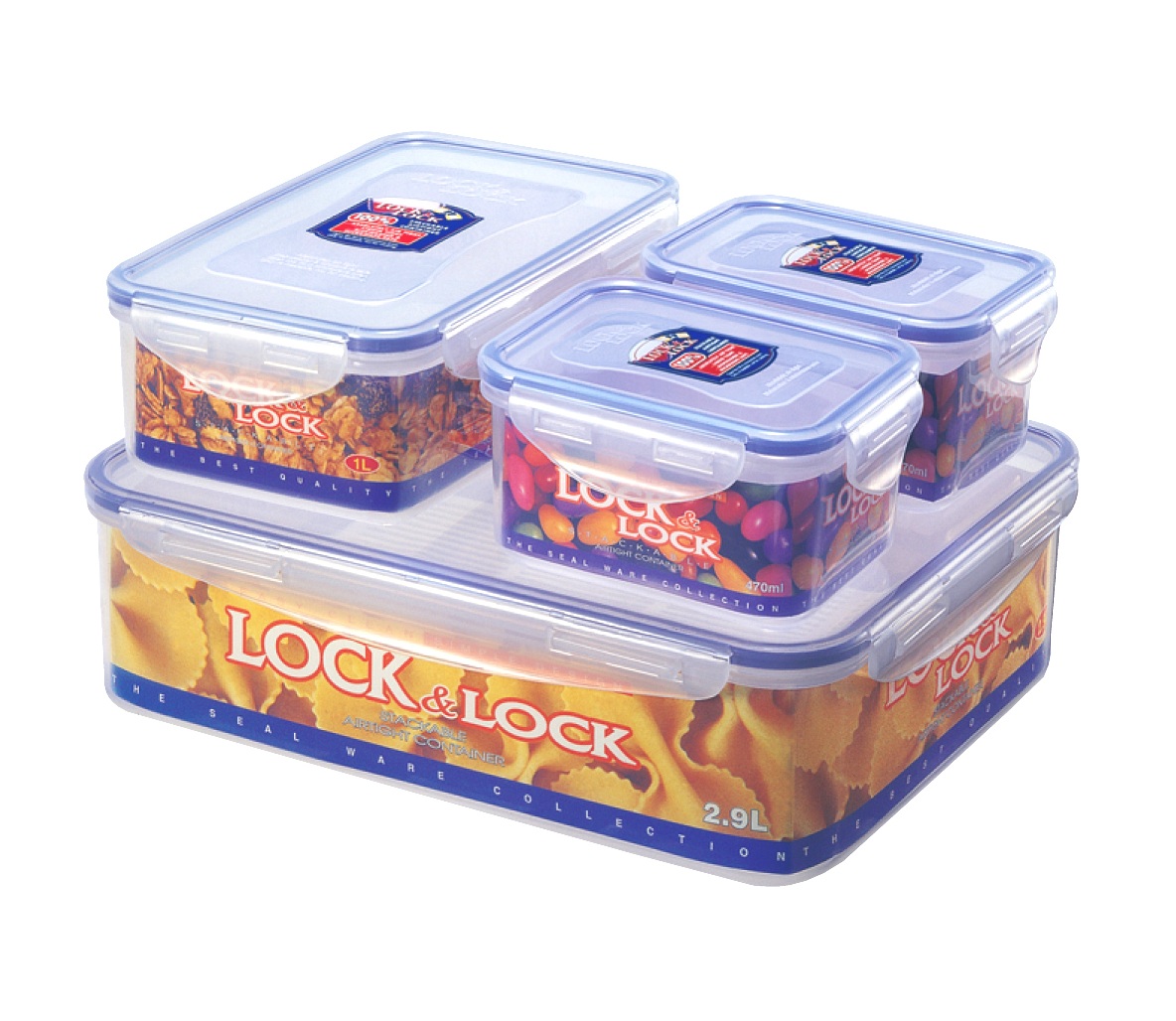 Lock&Lock Dóza na potraviny set 4 ks Lock&Lock