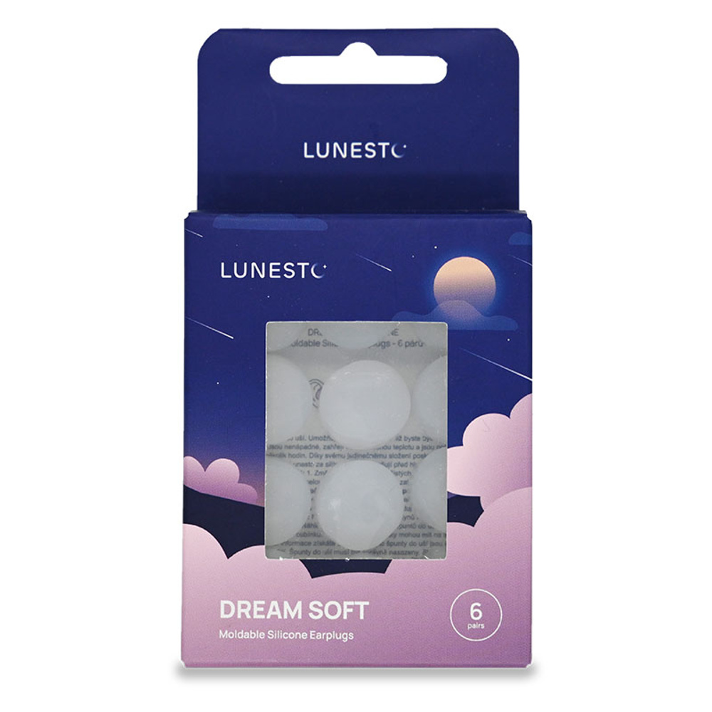 Lunesto Dream Soft špunty do uší silikonové 6 párů Lunesto