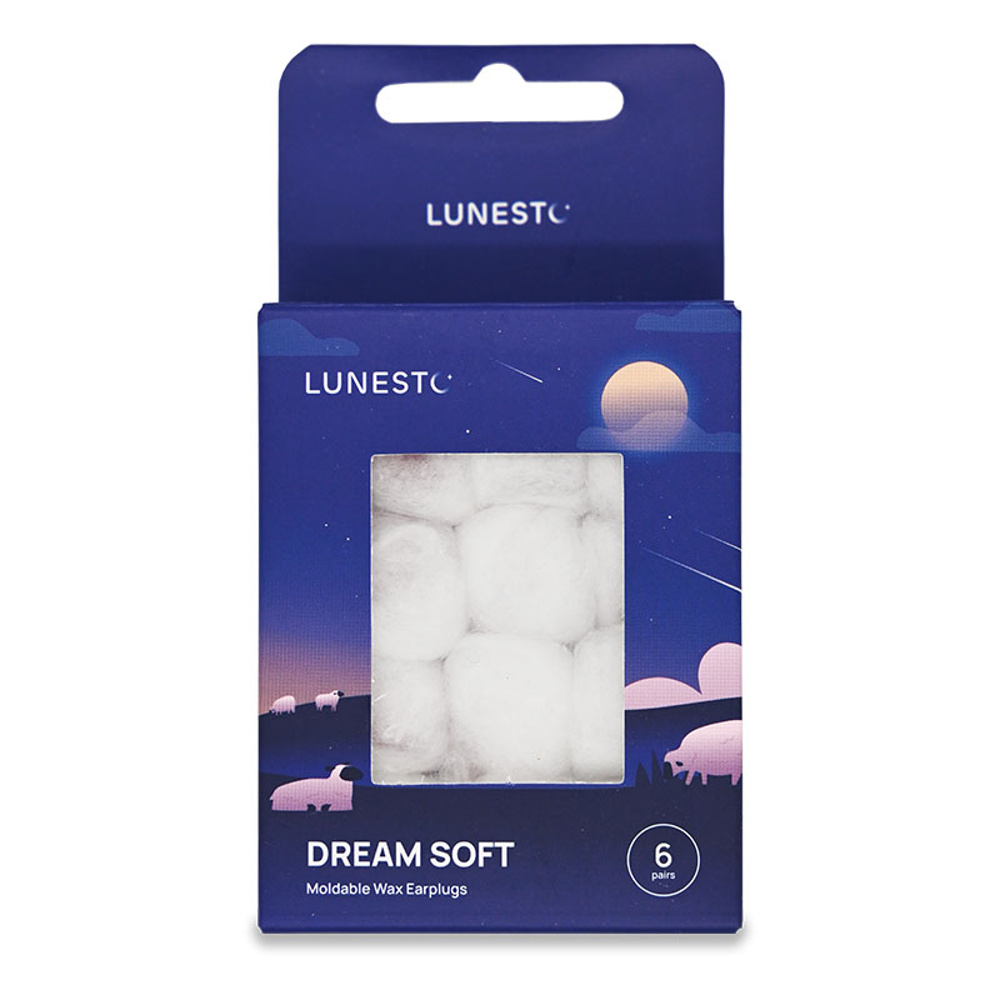 Lunesto Dream Soft špunty do uší voskové 6 párů Lunesto