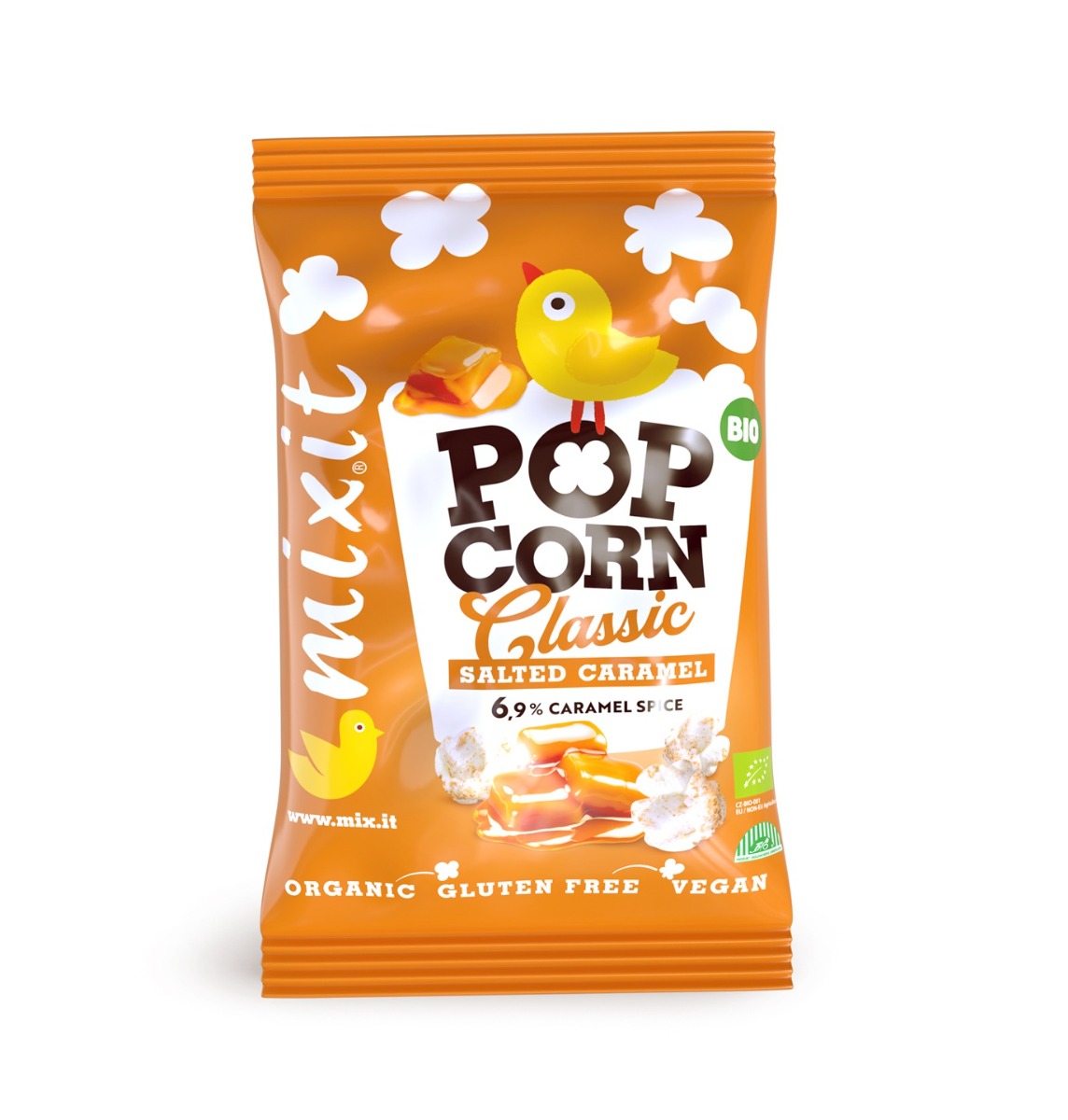 Mixit BIO popcorn do kapsy Slaný karamel 13 g Mixit