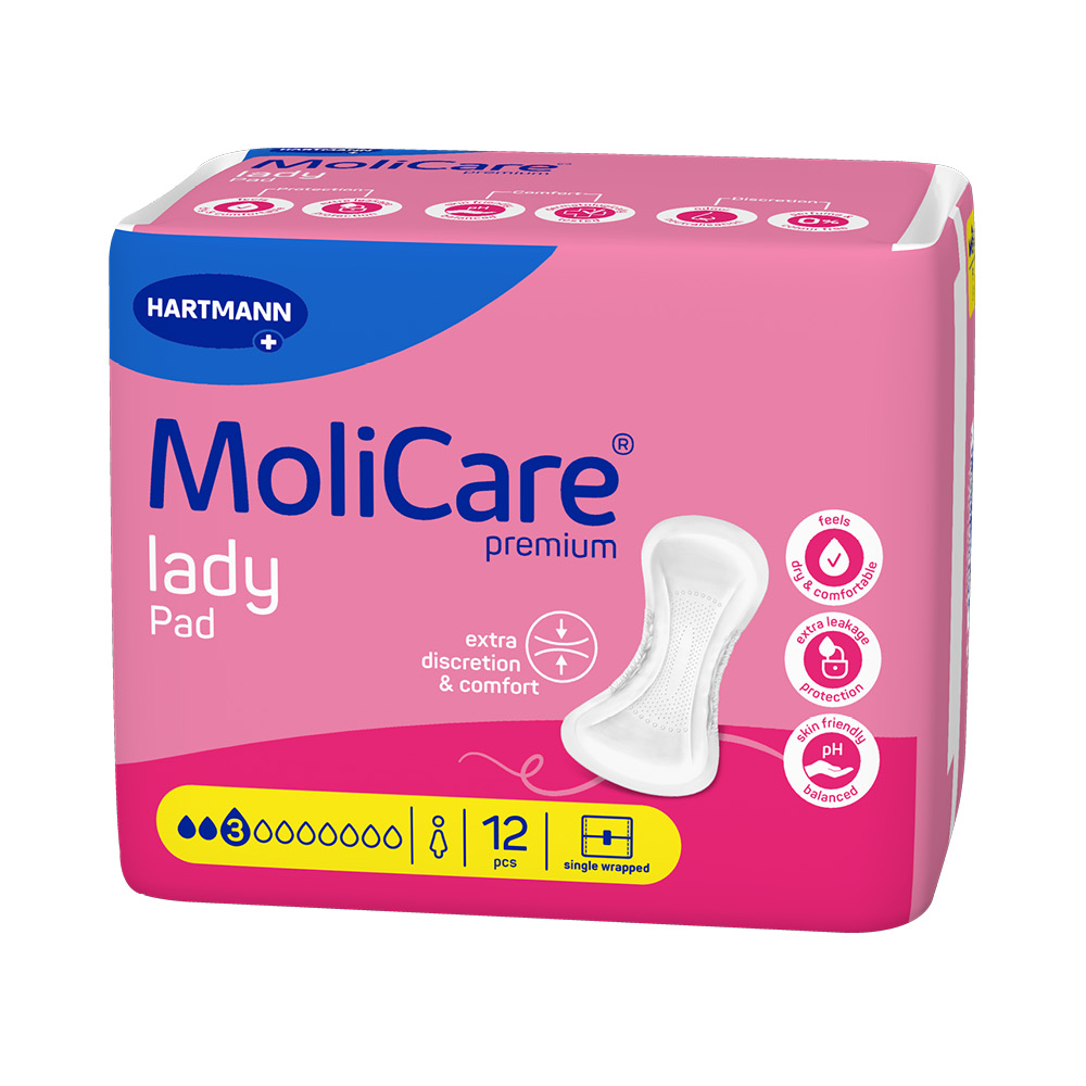 MoliCare Lady Pad 3 kapky inkontinenční vložky 12 ks MoliCare