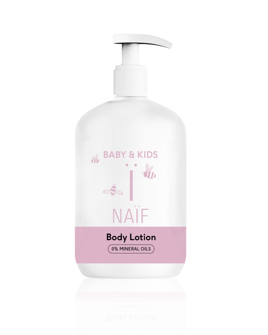 NAIF Zjemňující tělové mléko pro děti a miminka 340 ml NAIF