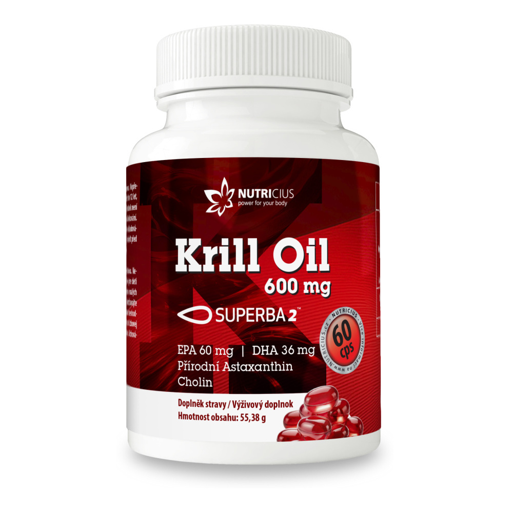 Nutricius Krill oil 600 mg Superba2 60 kapslí Nutricius