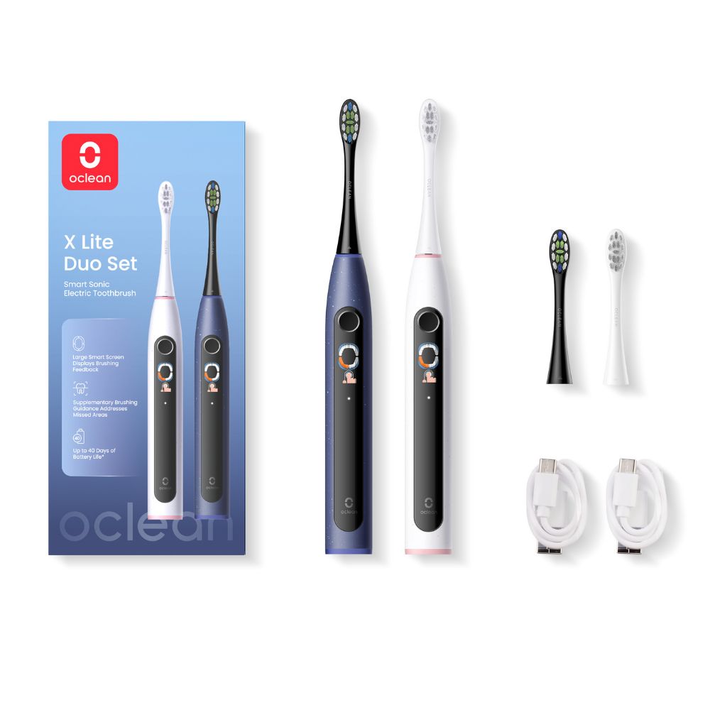 Oclean X Lite duo set sonické kartáčky bílá-modrá Oclean