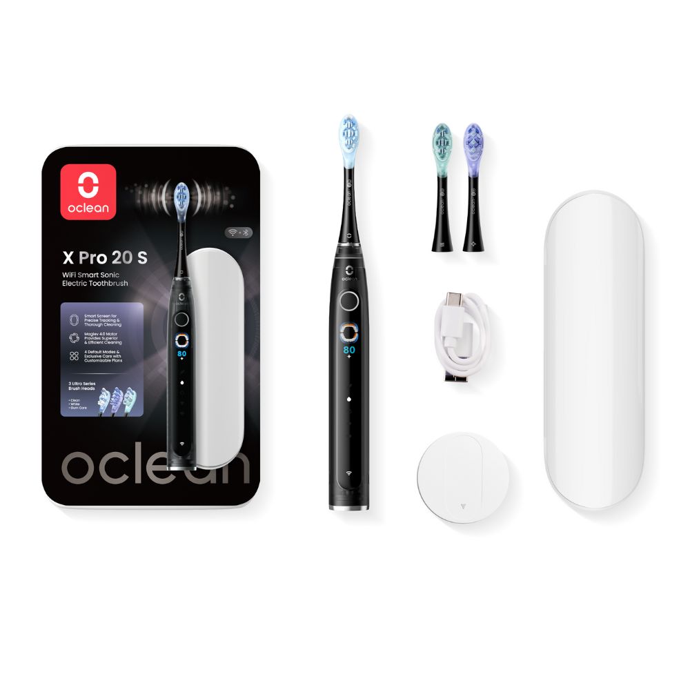 Oclean X Pro 20 set sonický kartáček černý Oclean