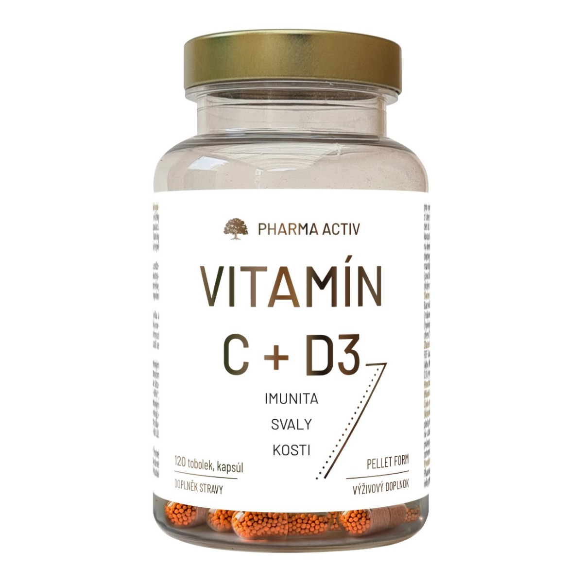 Pharma Activ Vitamín C + D3 120 tobolek Pharma Activ