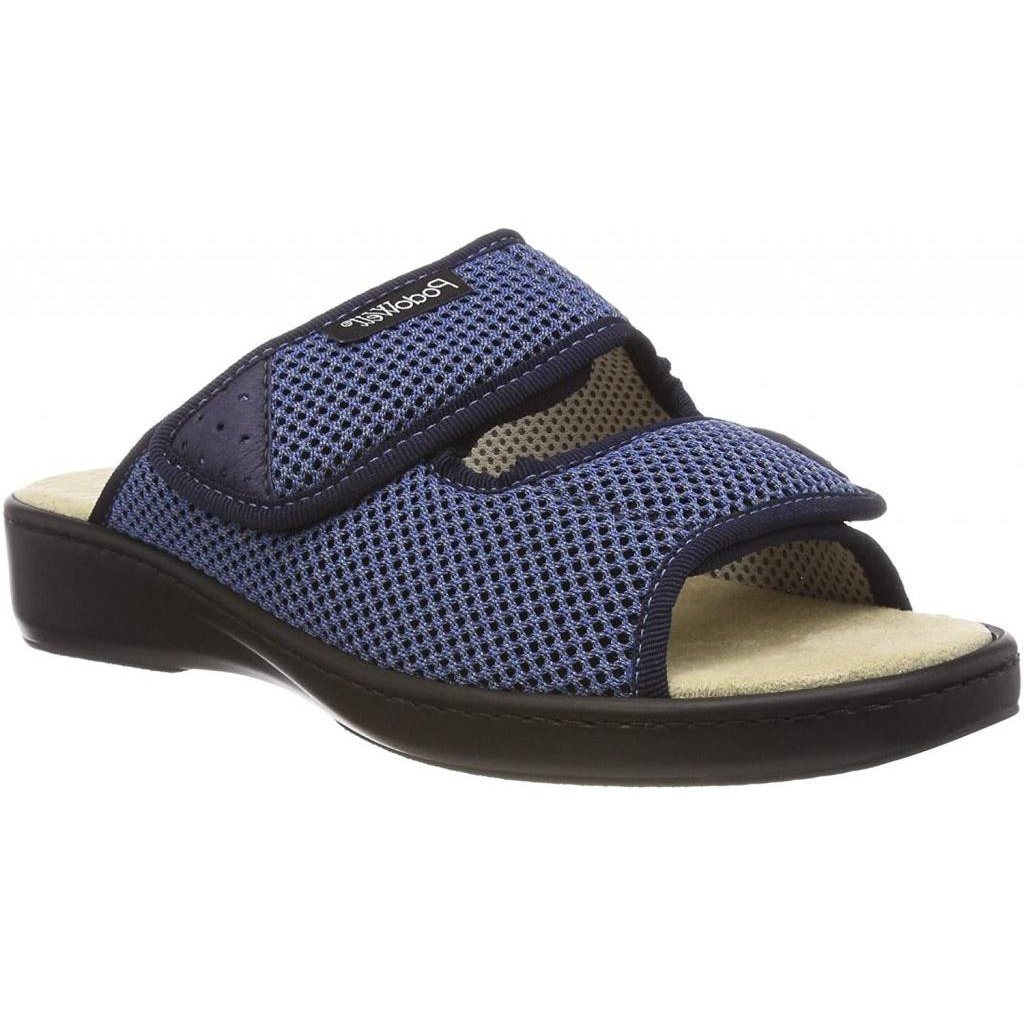 PodoWell ADDAX zdravotní pantofle pro oteklé nohy unisex modrá