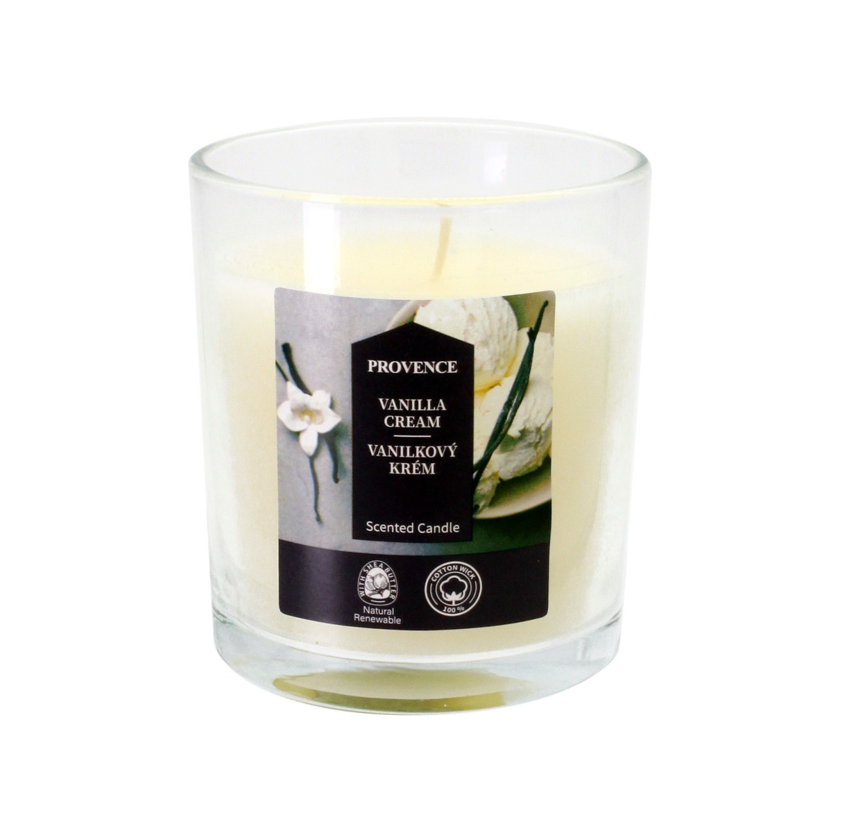 Provence Svíčka ve skle Vanilkový krém 135 g Provence