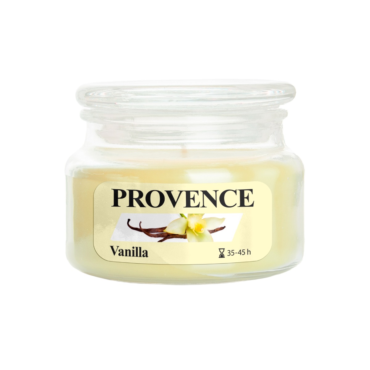 Provence Svíčka ve skle s víčkem Vanilka 200 g Provence