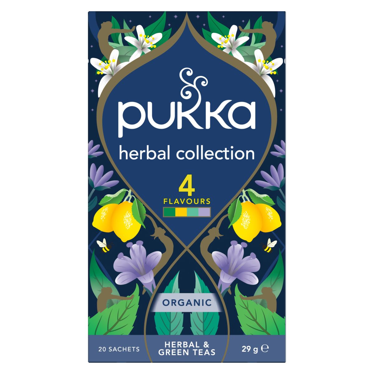 Pukka BIO Herbal Collection porcovaný čaj 4 příchutě 20 sáčků Pukka