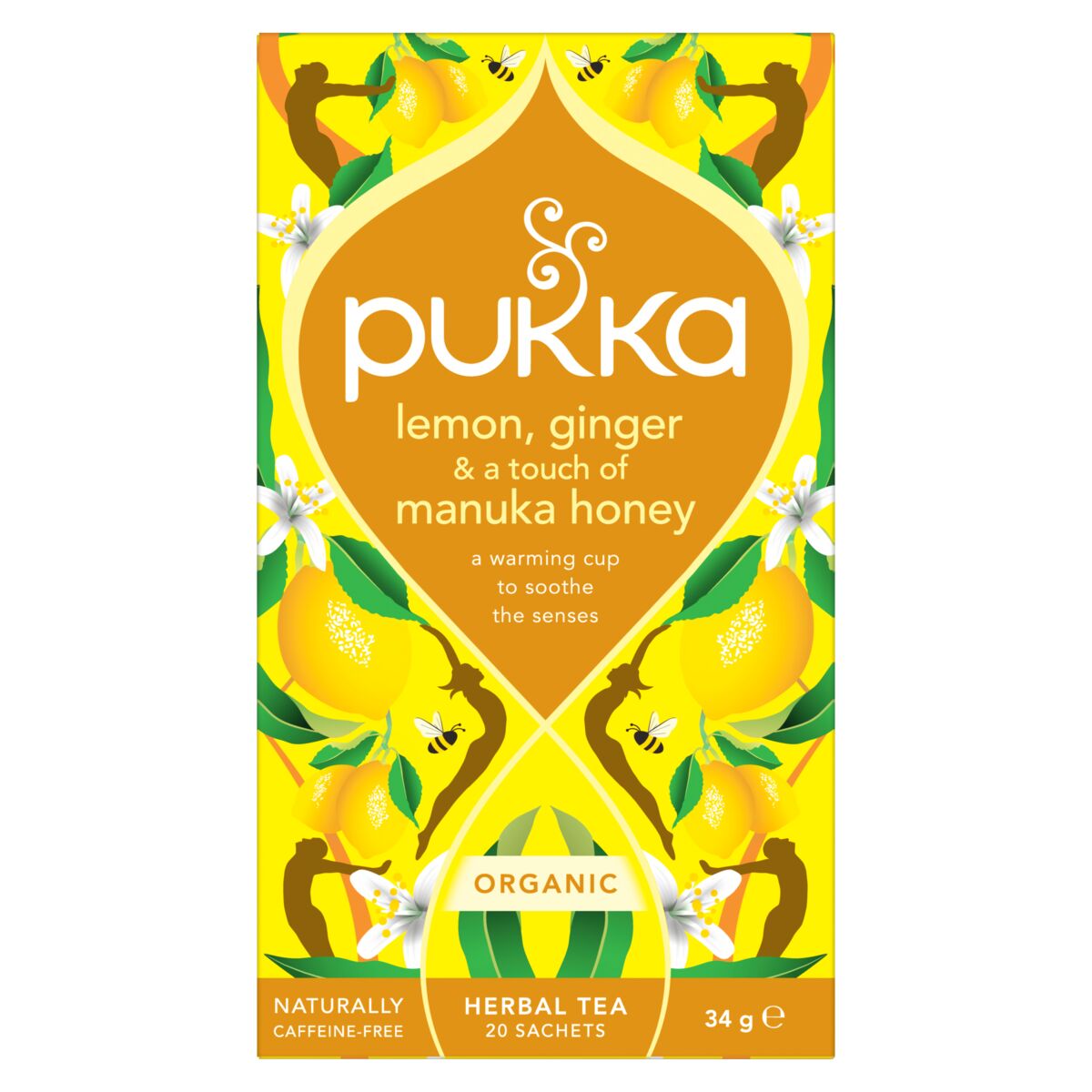 Pukka BIO Lemon Ginger Mankuka Honey porcovaný čaj 20x1