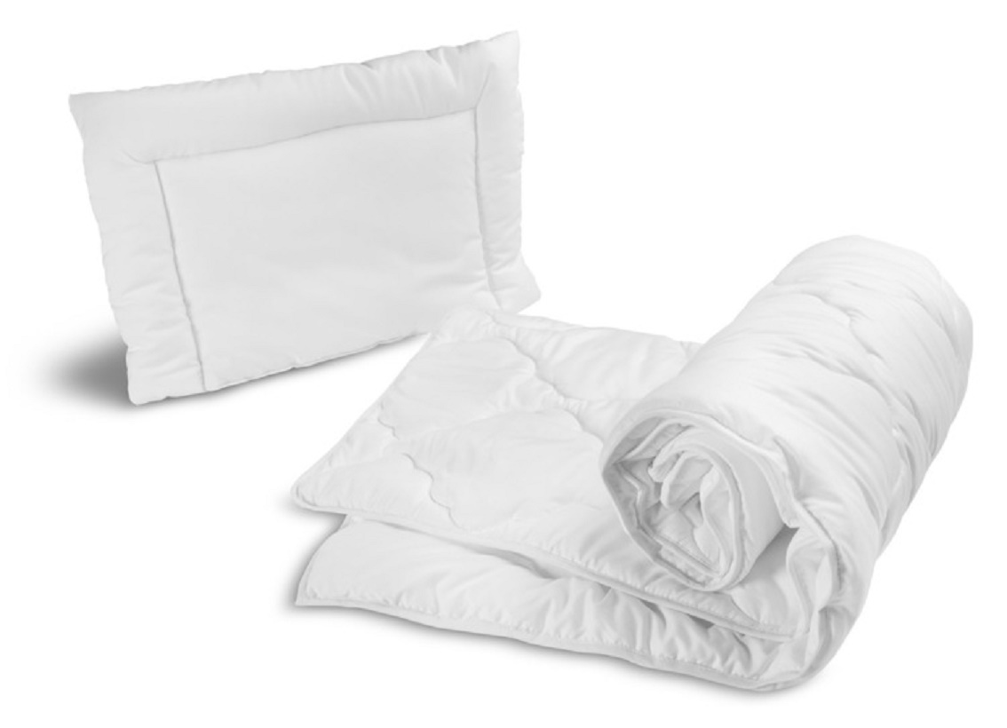 SENSILLO Dětská 2D sada přikrývka a polštář  DELUXE do postýlky 135x100