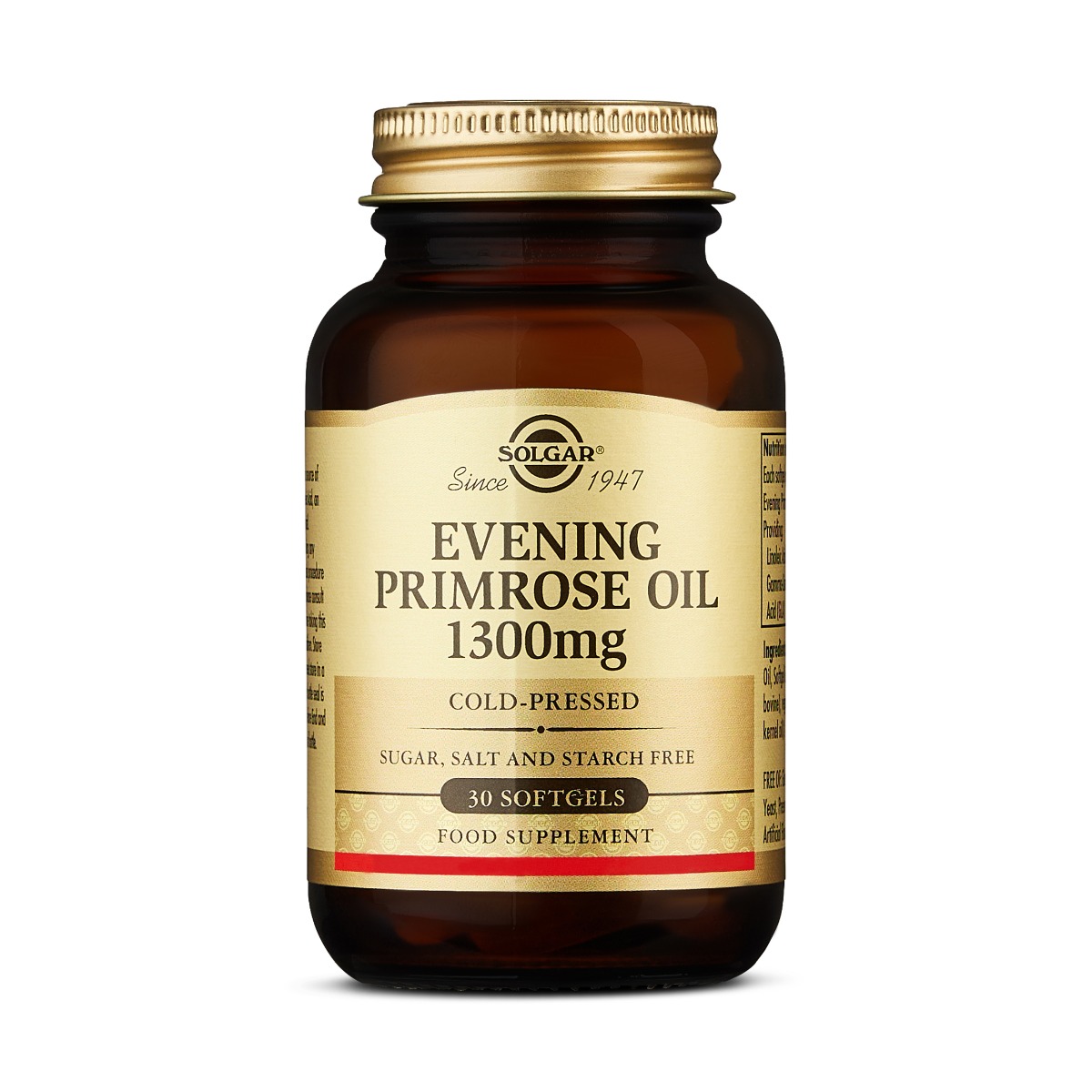 Solgar Pupalkový olej 1 300 mg 30 kapslí Solgar