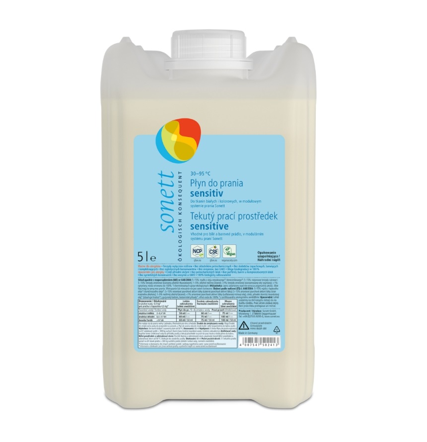 Sonett Prací gel Sensitive 5 l Sonett