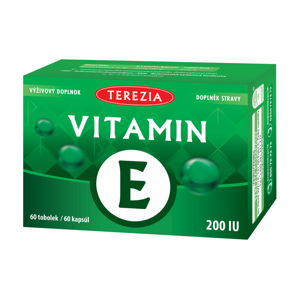 Terezia Vitamin E 200 IU 60 tobolek Terezia