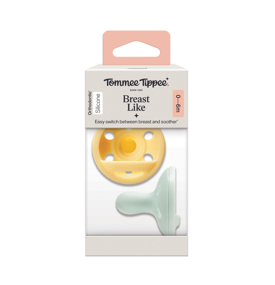 Tommee Tippee Silikonový dudlík Breast Like 0-6m 2 ks Tommee Tippee