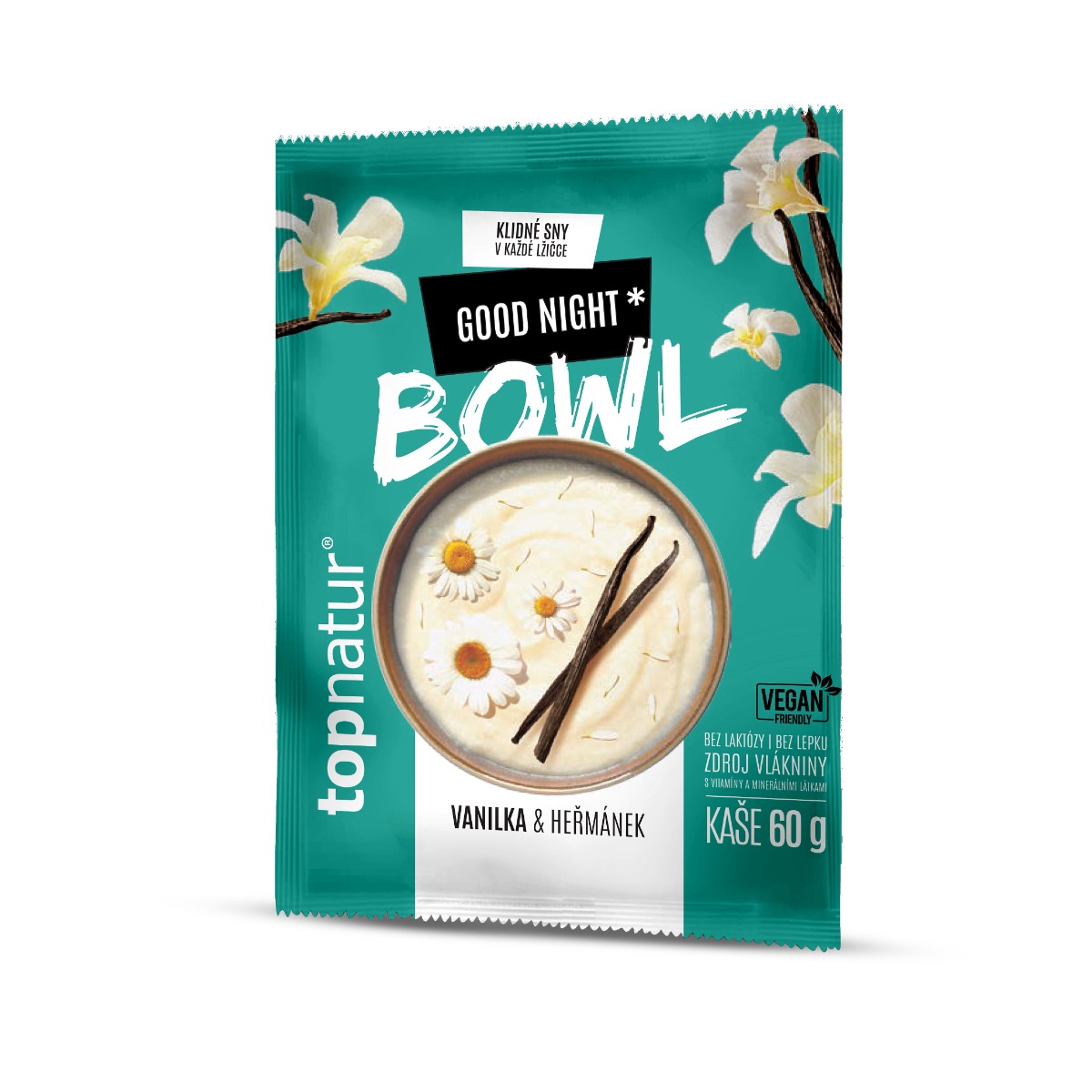 Topnatur Bowl Good Night vanilka a heřmánek kaše 60 g Topnatur