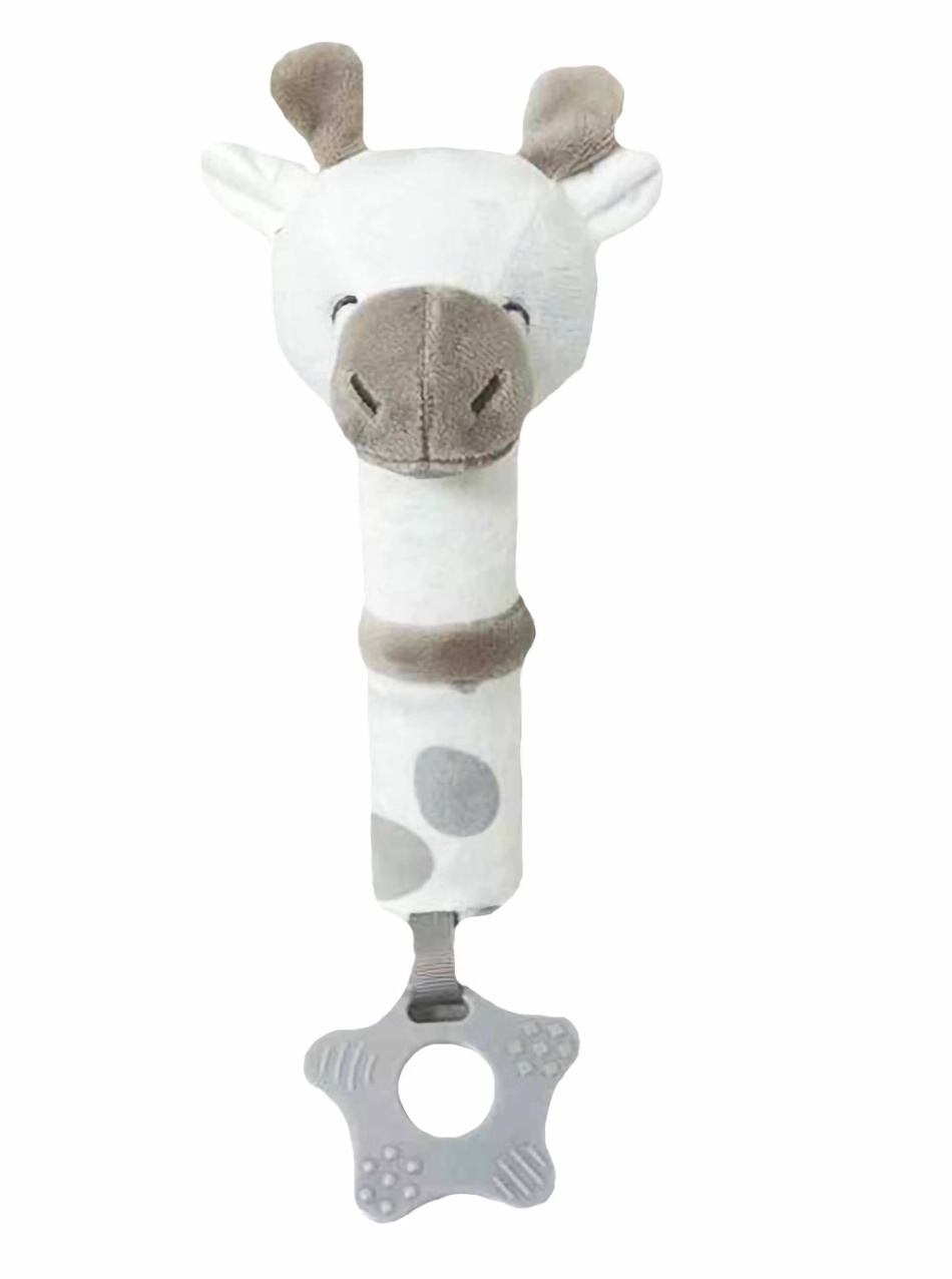 Tulilo Plyšová hračka s pískátkem a kousátkem Žirafka