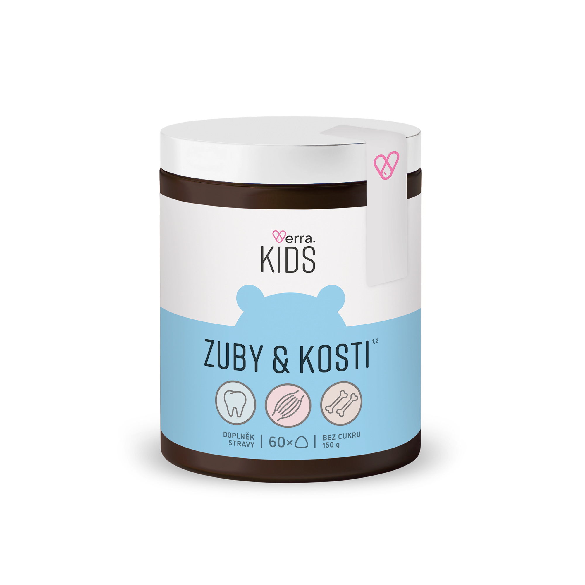 Verra KIDS Zuby & kosti gumídci 60 ks Verra