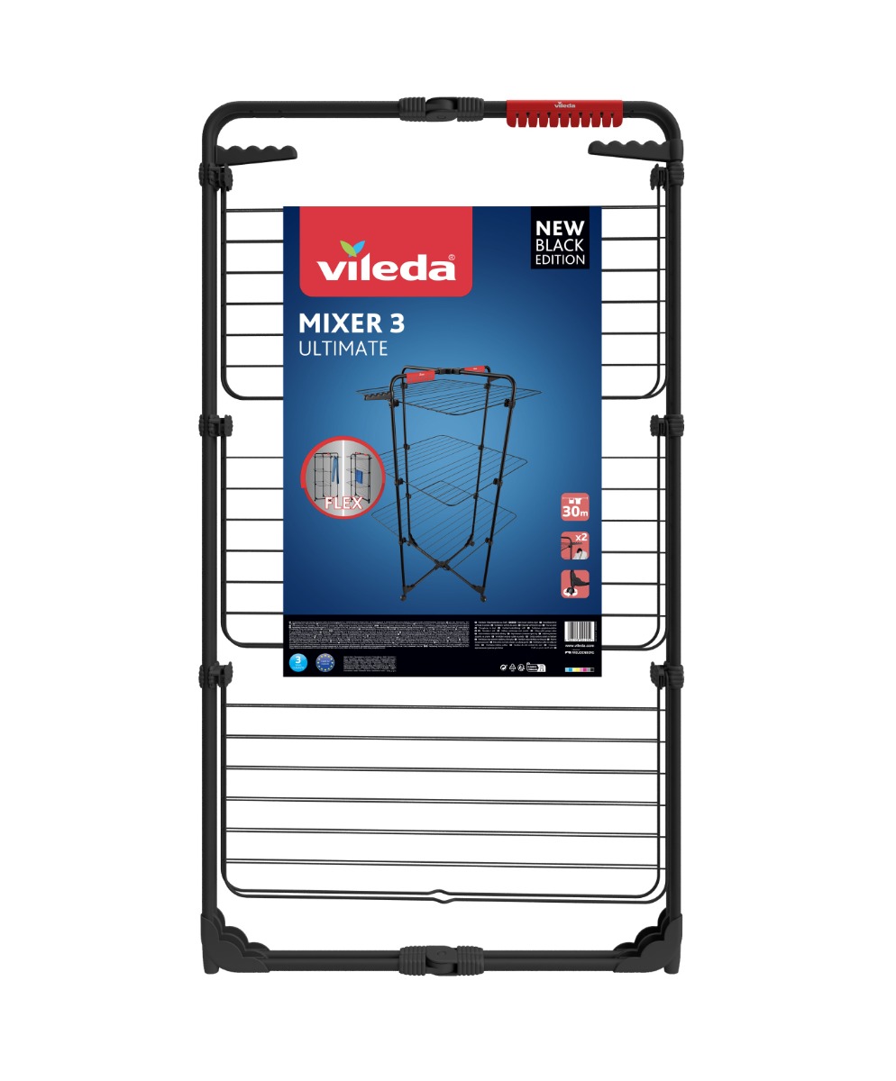 Vileda Mixer 3 Ultimate 30 m sušák na prádlo černý Vileda