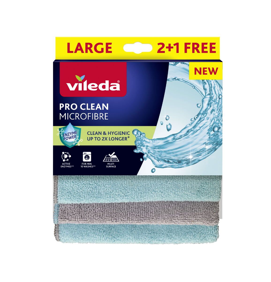 Vileda Pro Clean mikrohadřík 2+1 ks Vileda