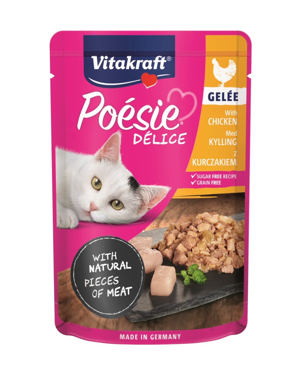 Vitakraft Poésie Délice Gelée kuřecí 85 g Vitakraft