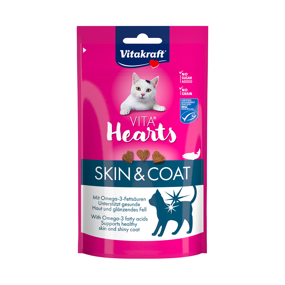 Vitakraft Vita Hearts Skin and Coat losos 40 g Vitakraft