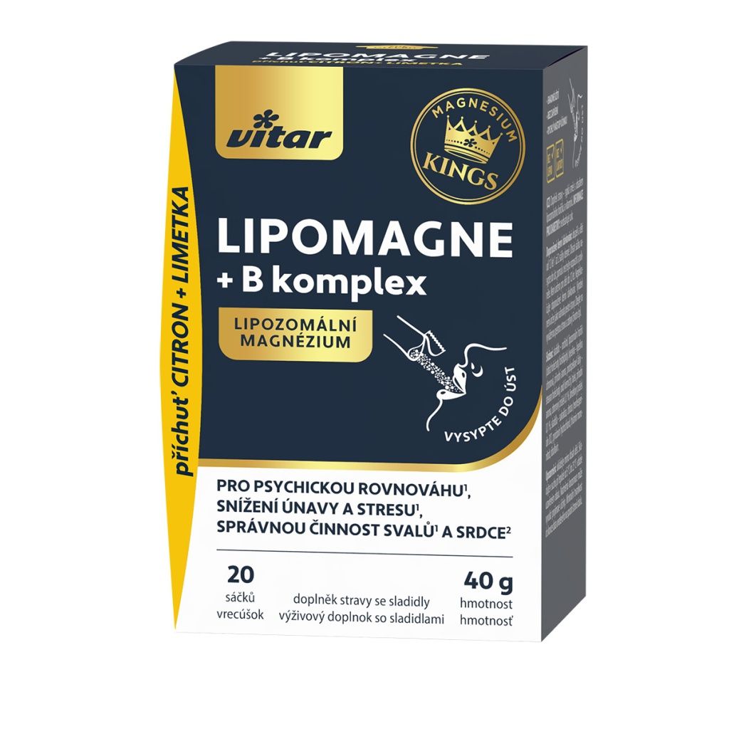 Vitar LIPOMAGNE + B komplex KINGS 20 sáčků Vitar