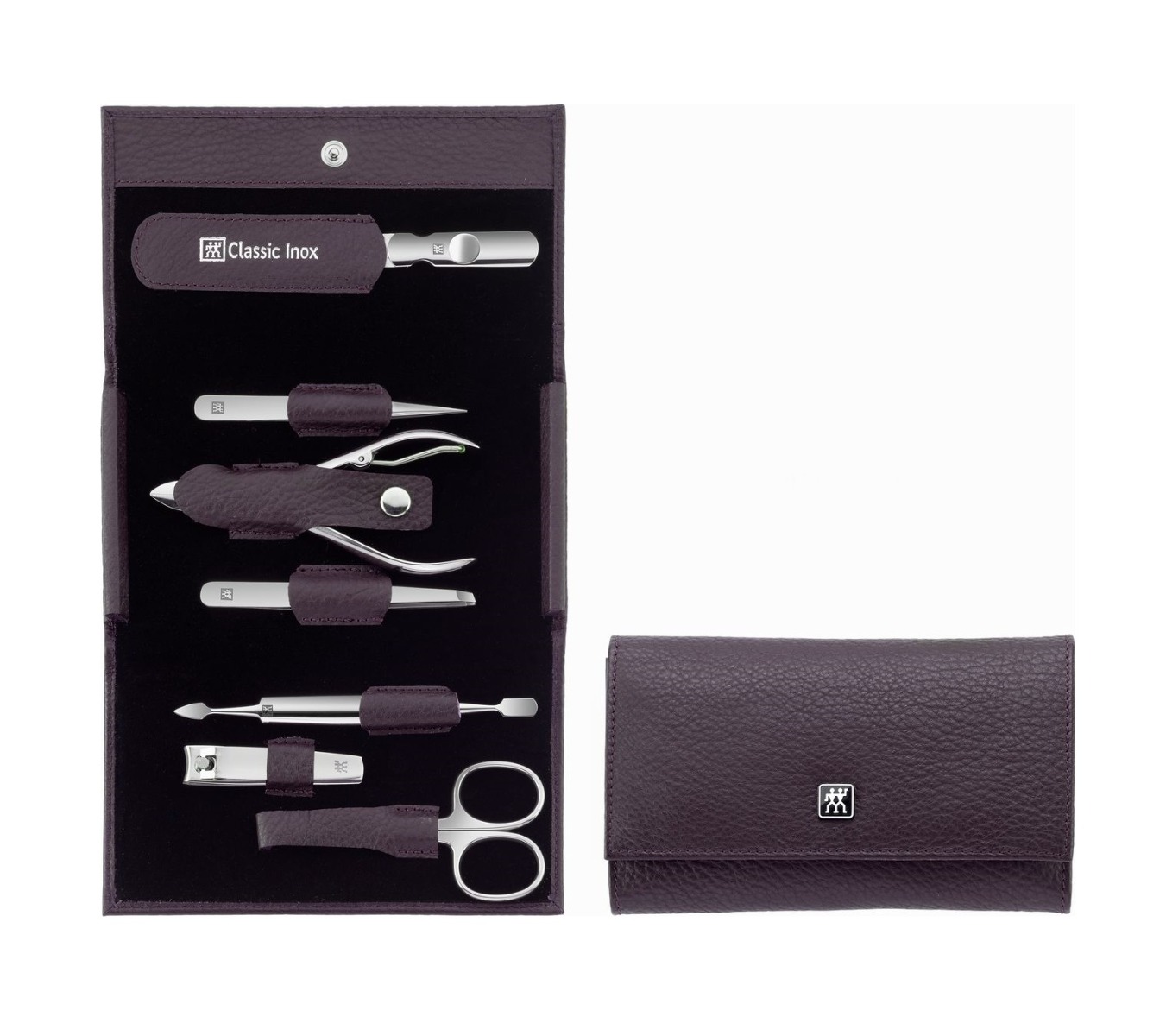 Zwilling Classic Inox Manikúra 7 ks kůže fialová Zwilling